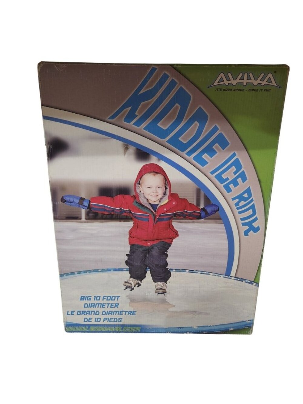Aviva Kiddie Ice Rink Big 10 Foot‎ Diameter Backyard Fun Inflates in Minutes